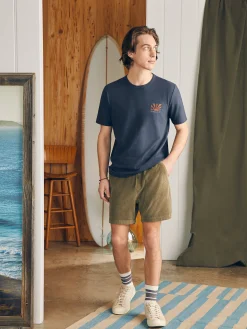 Sunwashed Graphic Tee - Dune Navy