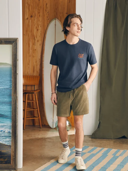 Sunwashed Graphic Tee - Dune Navy