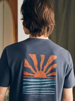 Sunwashed Graphic Tee - Dune Navy
