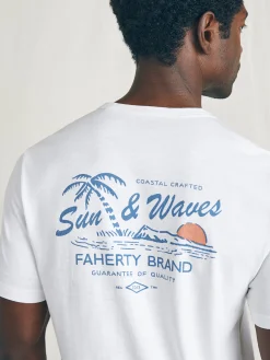 Sunwashed Graphic Tee - White