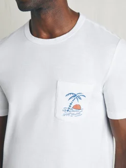 Sunwashed Graphic Tee - White