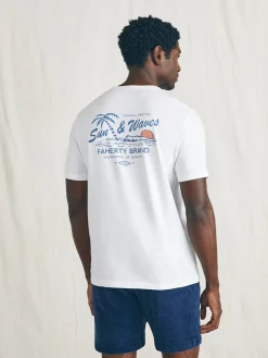 Sunwashed Graphic Tee - White