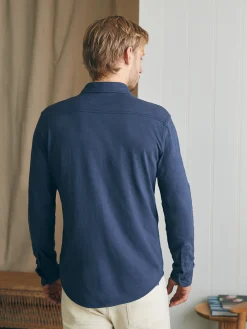 Sunwashed Knit Shirt - Dune Navy