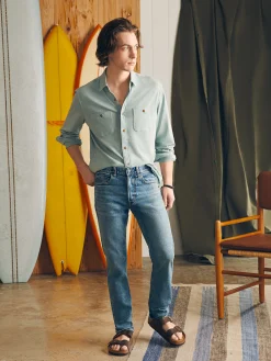 Sunwashed Knit Shirt - Hull Teal