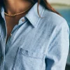 Sunwashed Knit Shirt - Light Indigo Wash