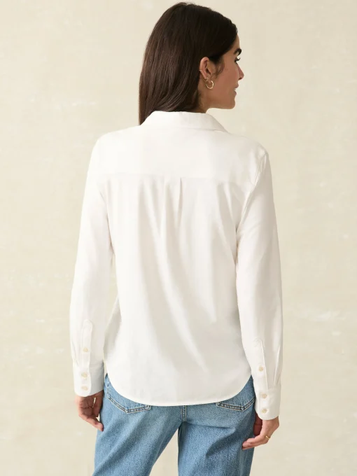 Sunwashed Knit Shirt - White
