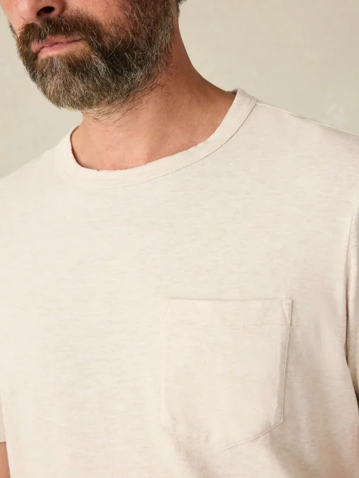 Sunwashed Pocket Tee - Arctic Frost Heather