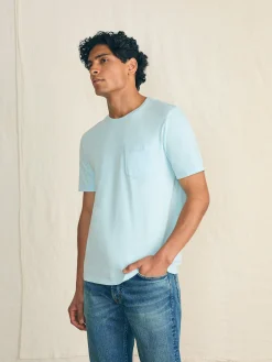 Sunwashed Pocket Tee - Blue Oasis