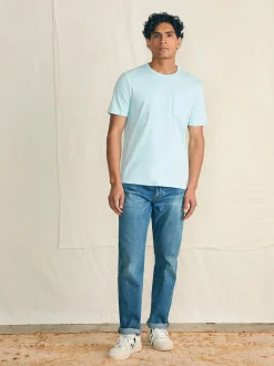 Sunwashed Pocket Tee - Blue Oasis