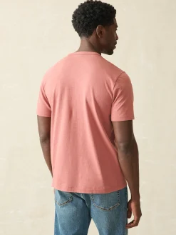 Sunwashed Pocket Tee - Fall Red