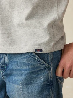 Sunwashed Pocket Tee - Heather Grey