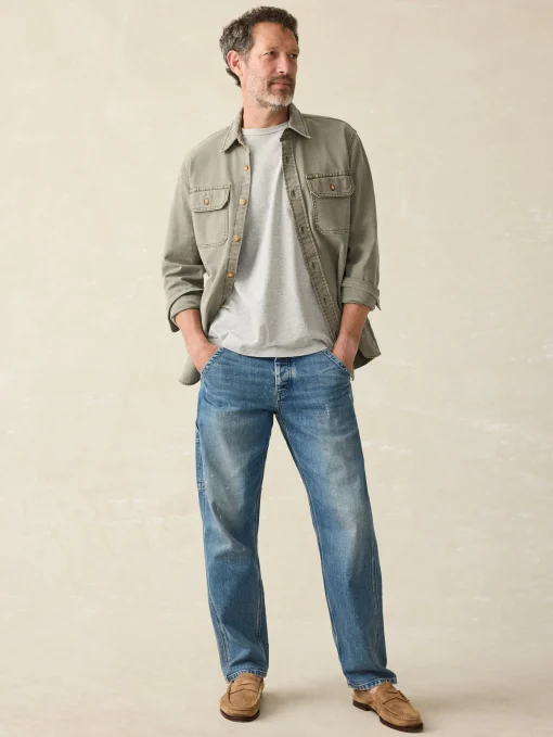 Sunwashed Pocket Tee - Heather Grey