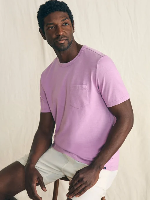 Sunwashed Pocket Tee - Summer Violet