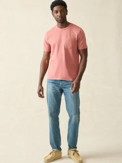 Sunwashed Pocket Tee (Tall) - Fall Red