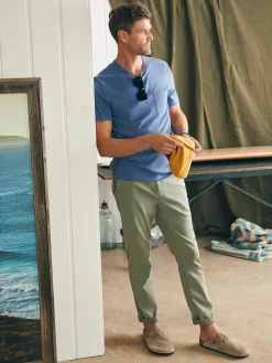 Sunwashed Pocket Tee (Tall) - Blue Horizon