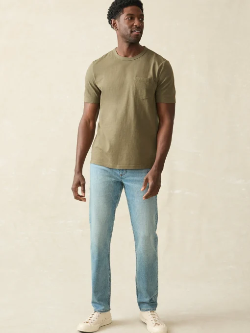 Sunwashed Pocket Tee (Tall) - Olive