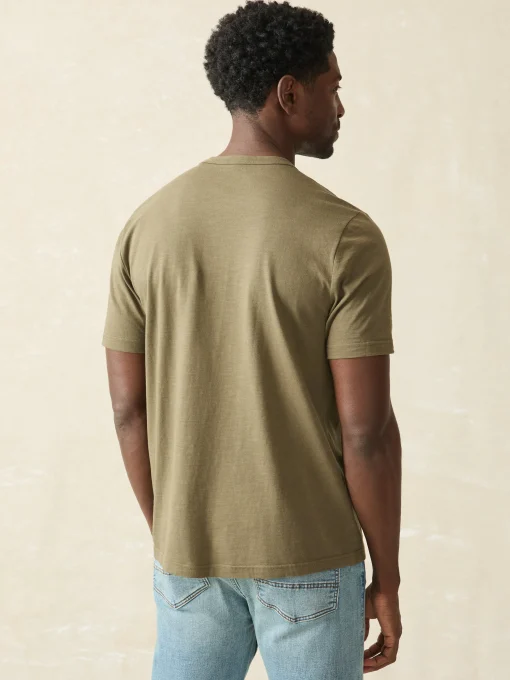 Sunwashed Pocket Tee (Tall) - Olive