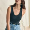 Sunwashed Rib Tank - Washed Black