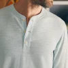 Sunwashed Slub Henley (Tall) - Sky