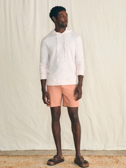 Sunwashed Slub Hoodie - Rosy Shell