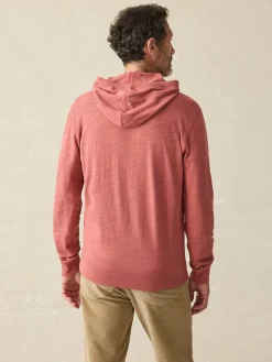 Sunwashed Slub Hoodie (Tall) - Fall Red
