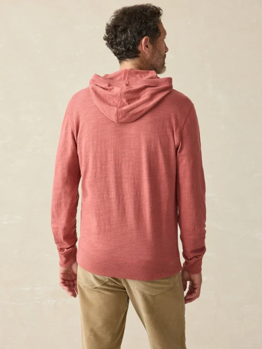 Sunwashed Slub Hoodie (Tall) - Fall Red