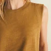 Sunwashed Slub Muscle Tank - Antique Bronze