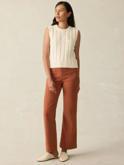Sunwashed Sweater Vest - White Shell