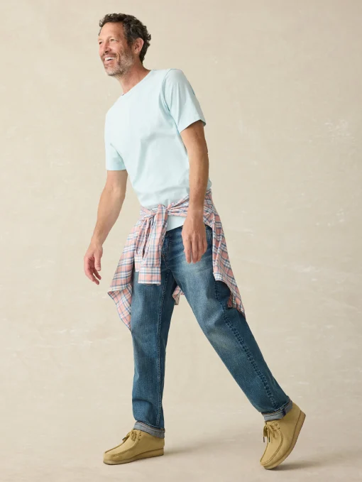 Sunwashed Tee (Tall) - Blue Oasis