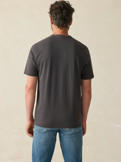 Sunwashed V-Neck Tee - Washed Black