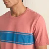 Surf Stripe Sunwashed Pocket Tee - Faded Flag