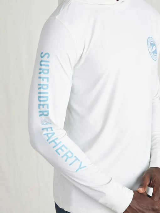 Surfrider Shorelite UPF Hoodie - Pure White