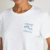 Surfrider Sunwashed Cropped Tee - White