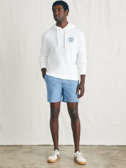 Surfrider Sunwashed Slub Hoodie - White