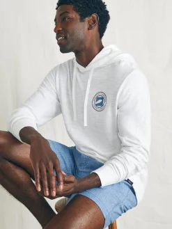 Surfrider Sunwashed Slub Hoodie - White