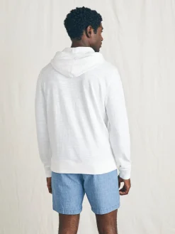 Surfrider Sunwashed Slub Hoodie - White