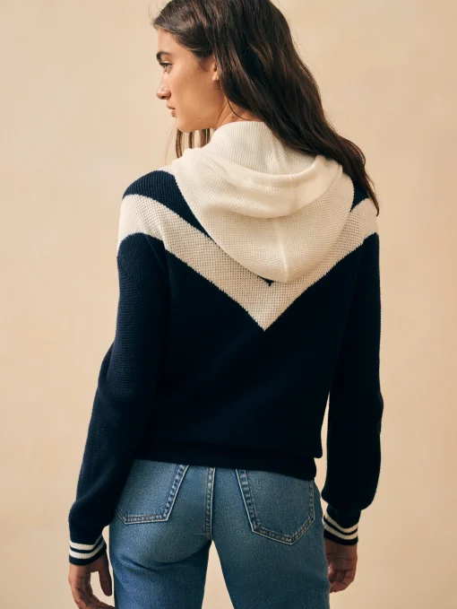 Throwback Sweater Hoodie - Varsity Blues